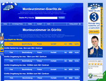 Tablet Screenshot of monteurzimmer-goerlitz.de
